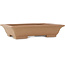 Maceta rectangular sin esmaltar para bonsái de Keizan - 313 x 238 x 70 mm