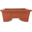 Maceta rectangular sin esmaltar para bonsái de Shoko - 465 x 330 x 120 mm