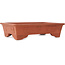 Maceta rectangular sin esmaltar para bonsái de Shoko - 465 x 330 x 120 mm