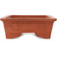 Maceta rectangular sin esmaltar para bonsái de Shoko - 465 x 330 x 120 mm
