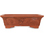 Maceta rectangular sin esmaltar para bonsái de Izumi - 355 x 255 x 105 mm