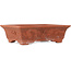 Maceta rectangular sin esmaltar para bonsái de Izumi - 355 x 255 x 105 mm