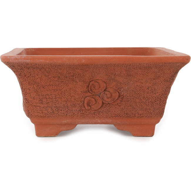 Rectangular unglazed bonsai pot by Izumi - 410 x 310 x 135 mm