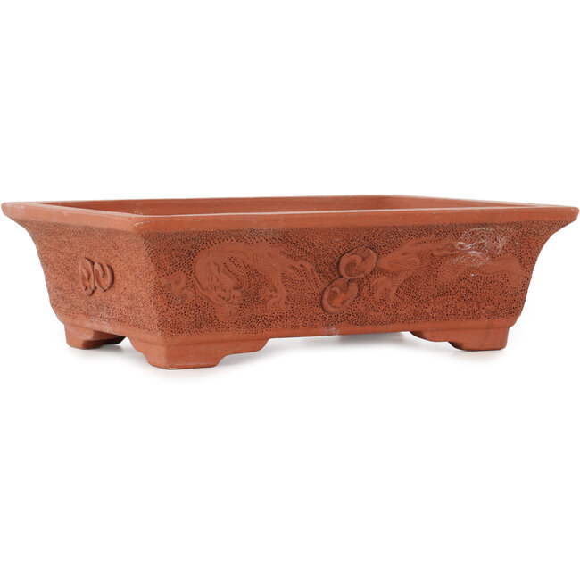 Vaso bonsai rettangolare non smaltato di Izumi - 355 x 255 x 105 mm