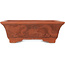 Rectangular unglazed bonsai pot by Izumi - 410 x 310 x 135 mm