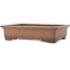 Rectangular unglazed bonsai pot by Sanpo - 470 x 370 x 110 mm