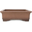 Rectangular unglazed bonsai pot by Sanpo - 470 x 370 x 110 mm