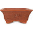 Maceta rectangular sin esmaltar para bonsái de Izumi - 410 x 310 x 135 mm