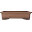 Maceta rectangular sin esmaltar para bonsái de Sanpo - 470 x 370 x 110 mm
