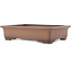 Rectangular unglazed bonsai pot by Sanpo - 470 x 370 x 110 mm