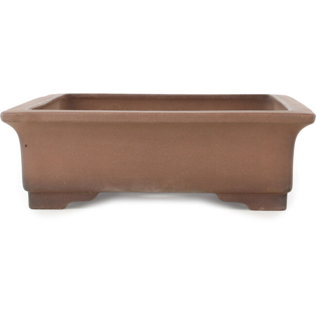 Pot à bonsaï rectangulaire non émaillé de Sanpo - 470 x 370 x 110 mm