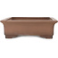 Rectangular unglazed bonsai pot by Sanpo - 470 x 370 x 110 mm