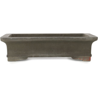  Yamaaki Maceta para bonsái rectangular sin esmaltar de 353 mm de Yamaaki, Tokoname, Japón