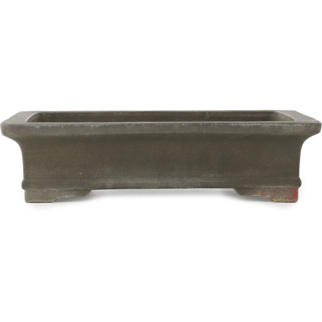 Maceta rectangular sin esmaltar para bonsái de Yamaaki - 353 x 260 x 90 mm