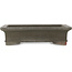 Maceta rectangular sin esmaltar para bonsái de Yamaaki - 353 x 260 x 90 mm