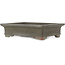 Rectangular unglazed bonsai pot by Yamaaki - 353 x 260 x 90 mm