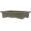 Rectangular unglazed bonsai pot by Yamaaki - 353 x 260 x 90 mm