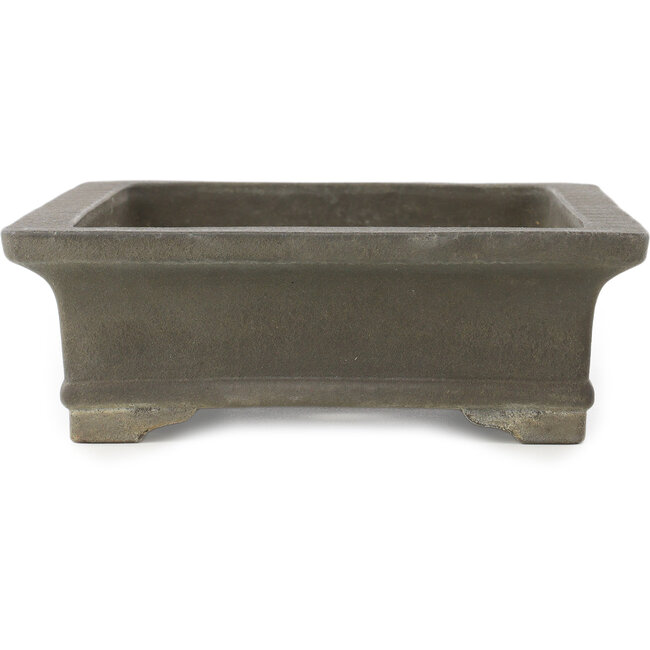 Rectangular unglazed bonsai pot by Yamaaki - 353 x 260 x 90 mm