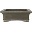 Rectangular unglazed bonsai pot by Yamaaki - 353 x 260 x 90 mm