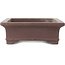 Maceta rectangular sin esmaltar para bonsái de Yamaaki - 360 x 268 x 90 mm
