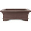 Maceta rectangular sin esmaltar para bonsái de Yamaaki - 360 x 268 x 90 mm