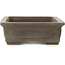 Rectangular unglazed bonsai pot by Yamaaki - 310 x 202 x 68 mm
