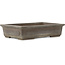Rectangular unglazed bonsai pot by Yamaaki - 310 x 202 x 68 mm