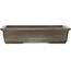 Rectangular unglazed bonsai pot by Yamaaki - 310 x 202 x 68 mm