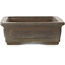 Rectangular unglazed bonsai pot by Yamaaki - 310 x 202 x 68 mm