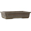 Rectangular unglazed bonsai pot by Yamaaki - 310 x 202 x 68 mm