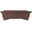 Pot à bonsaï rectangulaire non émaillé par Ikkodo - 395 x 323 x 115 mm