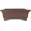 Pot à bonsaï rectangulaire non émaillé par Ikkodo - 395 x 323 x 115 mm