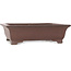 Pot à bonsaï rectangulaire non émaillé par Ikkodo - 395 x 323 x 115 mm