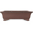 Pot à bonsaï rectangulaire non émaillé par Ikkodo - 395 x 323 x 115 mm