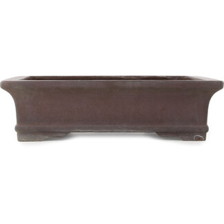  Yamaaki Maceta para bonsái rectangular sin esmaltar de 455 mm de Yamaaki, Tokoname, Japón