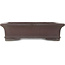 Rectangular unglazed bonsai pot by Yamaaki - 455 x 360 x 125 mm