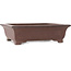 Pot à bonsaï rectangulaire non émaillé par Ikkodo - 395 x 323 x 115 mm