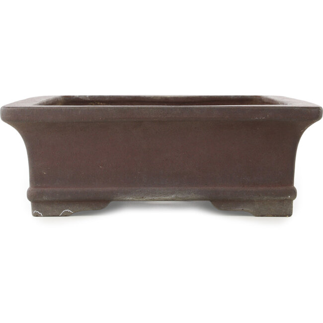 Maceta rectangular sin esmaltar para bonsái de Yamaaki - 455 x 360 x 125 mm