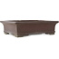 Rectangular unglazed bonsai pot by Yamaaki - 455 x 360 x 125 mm