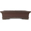 Rectangular unglazed bonsai pot by Yamaaki - 455 x 360 x 125 mm