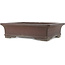 Rectangular unglazed bonsai pot by Yamaaki - 455 x 360 x 125 mm