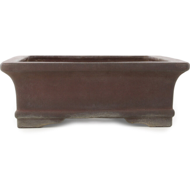 Pot à bonsaï rectangulaire non émaillé de Yamaaki - 455 x 360 x 125 mm