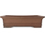 Maceta rectangular sin esmaltar para bonsái de Sanpo - 463 x 345 x 120 mm