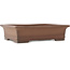 Maceta rectangular sin esmaltar para bonsái de Sanpo - 463 x 345 x 120 mm