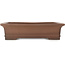 Rectangular unglazed bonsai pot by Sanpo - 463 x 345 x 120 mm