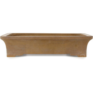 Maruhei 420 mm rectangular unglazed bonsai pot by Maruhei, Tokoname, Japan