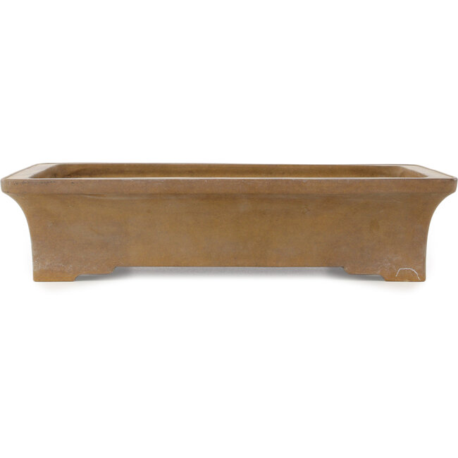 Rectangular unglazed bonsai pot by Maruhei - 420 x 300 x 95 mm