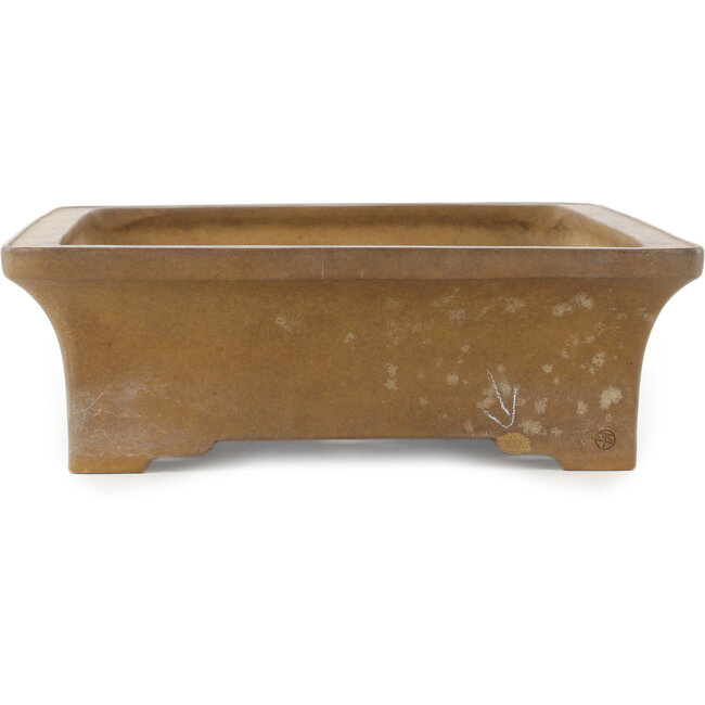 Rectangular unglazed bonsai pot by Maruhei - 420 x 300 x 95 mm