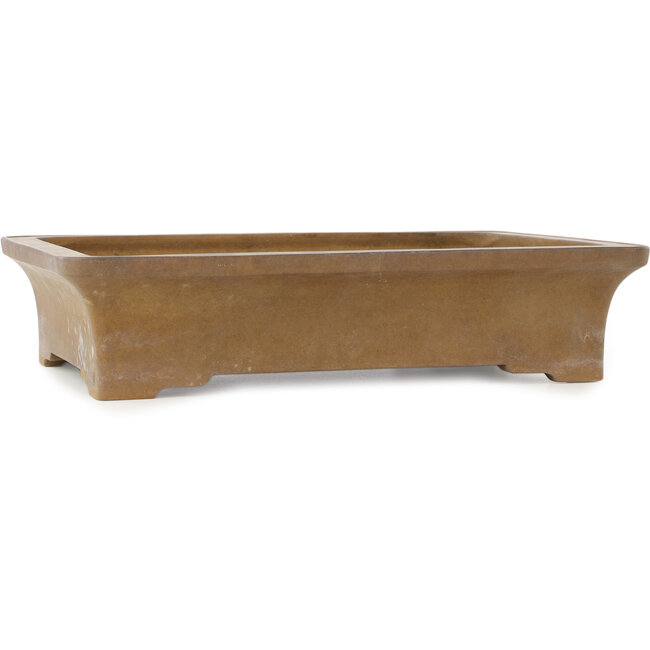 Vaso bonsai rettangolare non smaltato di Maruhei - 420 x 300 x 95 mm