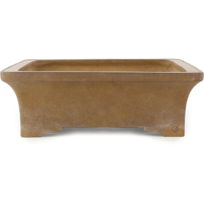 Pot à bonsaï rectangulaire non émaillé de Maruhei - 420 x 300 x 95 mm